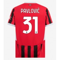 AC Milan Strahinja Pavlovic #31 Replica Home Shirt 2024-25 Short Sleeve